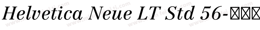 Helvetica Neue LT Std 56字体转换